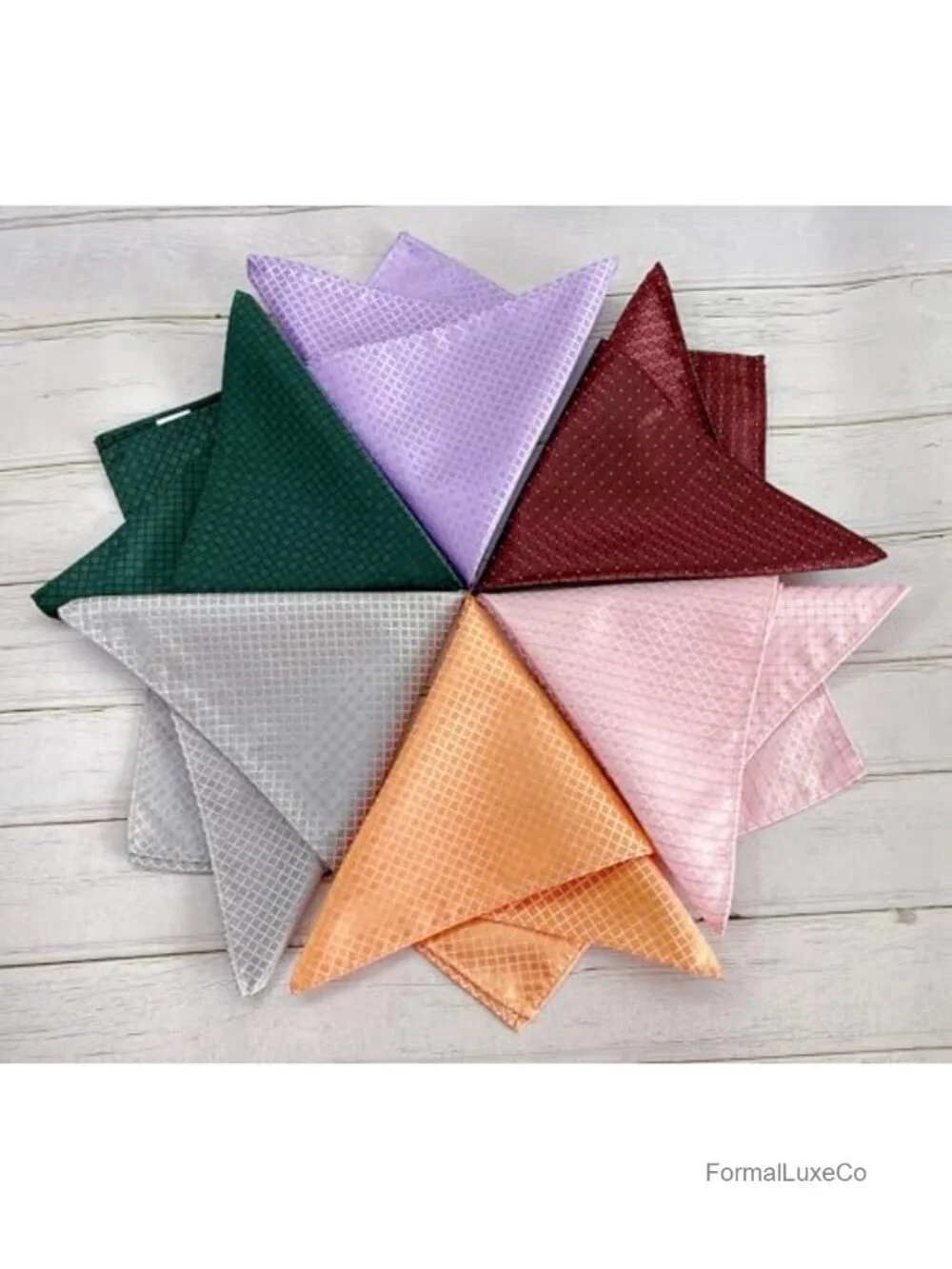 Groom Pocket Square Microfiber Wedding Handkerchief Gift Box